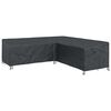 vidaXL M&ouml;belbezug 270 x 270 x 80 cm 420D Oxford Stoff L-Form Schwarz