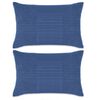 vidaXL Kissen-Set 2 Stk. Velours 40 x 60 cm Blau