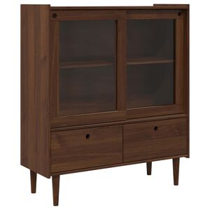 vidaXL Schrank BILBAO Dunkelkaramell 104 x 40 x 120 cm