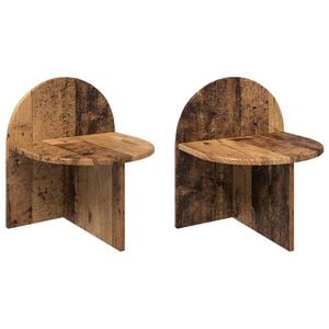 vidaXL Nachttisch 2 pcs Altholz 40 x 35,5 x 45,5 cm Holzwerkstoff