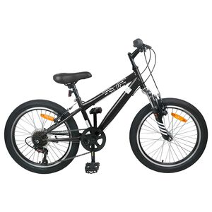 vidaXL Kids Mountain Bike 20 Zoll 6-Speed f&uuml;r 5-8 Jahre alt Schwarz