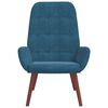 vidaXL Relaxsessel Blau Samt
