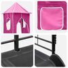 vidaXL Kinderloftbett Schwarz und Pink 79,5 x 200 cm Metall