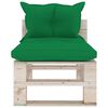 vidaXL 6-tlg. Garten-Lounge-Set aus Paletten mit Kissen Kiefernholz