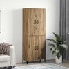 vidaXL Highboard 2 pcs Artisan-Eiche Holzwerkstoff