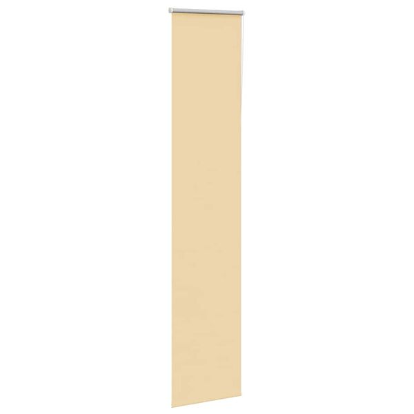 vidaXL Verdunkelungsrollo Beige 55x210cm Stoffbreite 50,7 cm Polyester