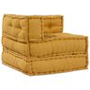 vidaXL Modulares Sofa 2 pcs Gelb 140 x 70 x 56 cm Stoff