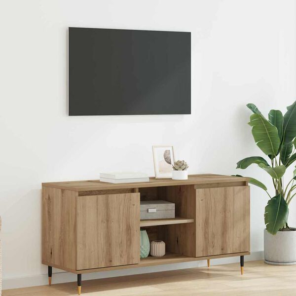 vidaXL TV-Schr&auml;nk Artisan-Eiche 104 x 35 x 50 cm Holzwerkstoff