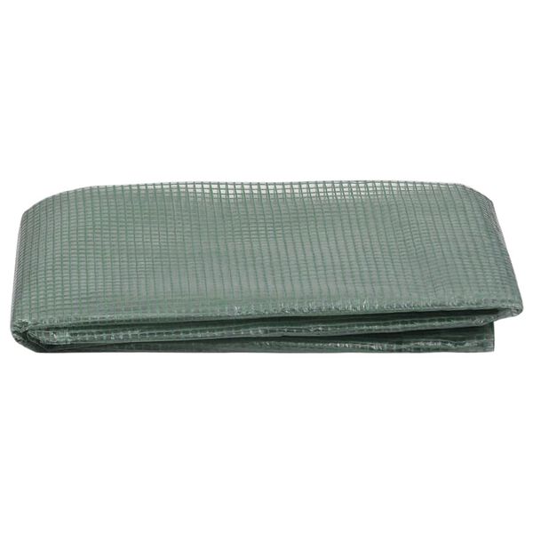 vidaXL Ersatzabdeckung f&uuml;r Gew&auml;chshaus (0,5 m&sup2;) 50x100x190 cm Gr&uuml;n