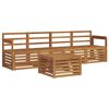 vidaXL Outdoor-Sofagarnitur 5 stk. 4-Sitzer Natur Massivholz Akazie