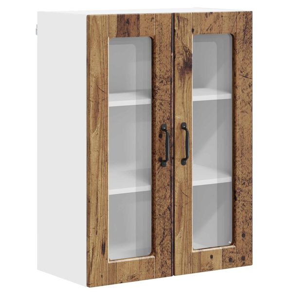 vidaXL K&uuml;chenschrank mit Regal Altholz 60 x 31 x 80 cm Holzwerkstoff