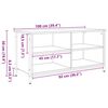 vidaXL TV-Schränk Artisan-Eiche 100 x 40 x 50 cm Holzwerkstoff