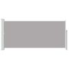 vidaXL Ausziehbare Seitenmarkise 140x300 cm Grau