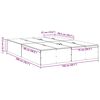vidaXL Aufbewahrungsbettgestell Beton Grau 150 x 200 cm Holzwerkstoff