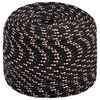 vidaXL Mehrzweck-Allzweckseil 6 mm 25 m Schwarz und Rot PP