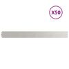vidaXL Rasenkanten 50 Stk. 10x103 cm Edelstahl