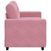 vidaXL | Zweisitzer-Sofa | mit Kissen Rosa Samt