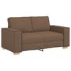 vidaXL Sofa 3 pcs Braun 220 x 80 x 84 cm Leinenmischgewebe