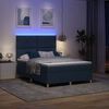 vidaXL Boxspringbett mit Matratze mit Kopfteil Blau 140 x 190 cm Stoff