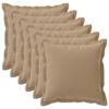 vidaXL Kissenbezug 6 stk. HOUTEN Taupe 80 x 80 cm Polyester