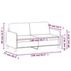 vidaXL 2-Sitzer-Sofa Rosa 140 cm Samt