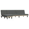 vidaXL Schlafsofa in L-Form Dunkelgrau 255x140x70 cm Stoff