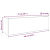 vidaXL Bad-Wandschrank Betongrau 100x25x30 cm Holzwerkstoff