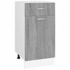 vidaXL Unterschrank mit Schublade Lyon Grau Sonoma 40x46x81,5 cm