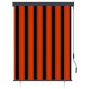 vidaXL Au&szlig;enrollo 120 x 250 cm Orange und Braun