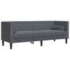 vidaXL Sofa Set Dunkelgrau Samt