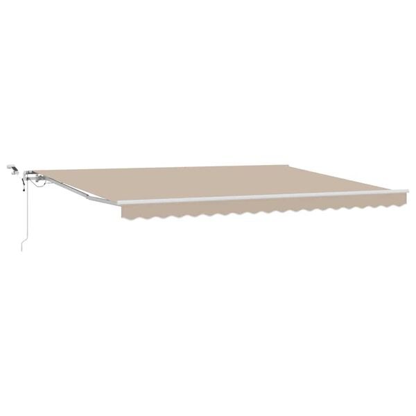 vidaXL Einziehbare Markise Beige 450 x 300 cm Polyester und Metall