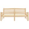 vidaXL Bettgestell mit 2 Schubladen Massivholz Kiefer 140x200 cm