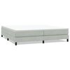 vidaXL Boxspringbett ohne Matratze Hellgrau 200x220 cm Samt