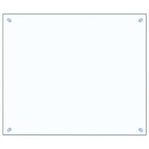 vidaXL K&uuml;chenr&uuml;ckwand Transparent 70x60 cm Hartglas