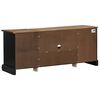 vidaXL TV-Schrank HALDEN 2 Schiebetüren Schwarz 150x40x60cm Massivholz