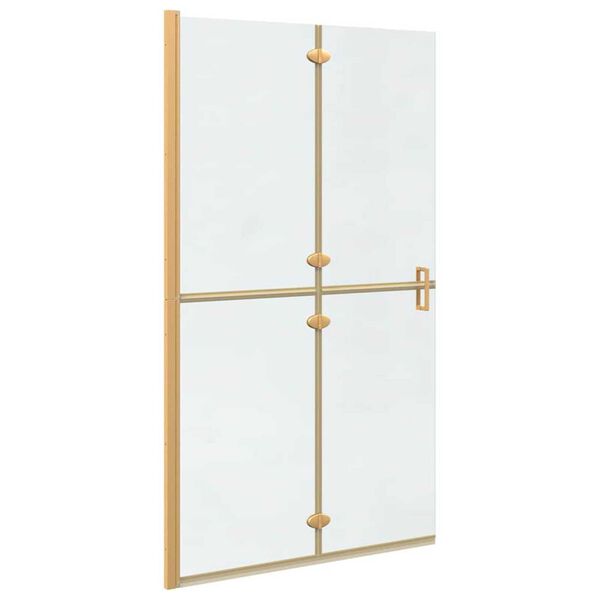 vidaXL Walk-In Duschwand Gold 90 x 6.5 x 190 cm