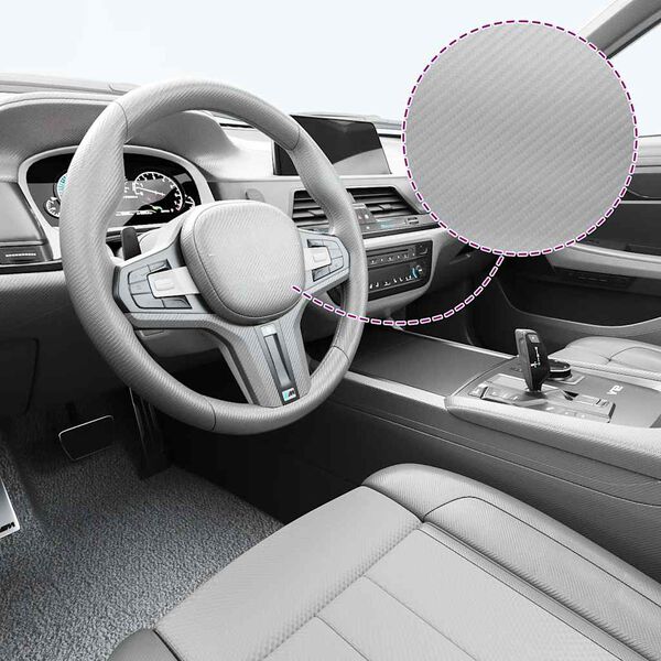 vidaXL Autofolie 4D Silber 100x150 cm