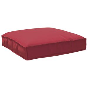 vidaXL Kissen Oxford-Stoff Weinrot 80 x 80 x 12 cm