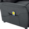 vidaXL Massagesessel Dunkelgrau 93,5 x 67,5 x 101,5 cm Stoff