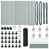 vidaXL Zaunpfosten Gr&uuml;n 50 x 0,6 m (25 mm Mesh) Stahl und PVC