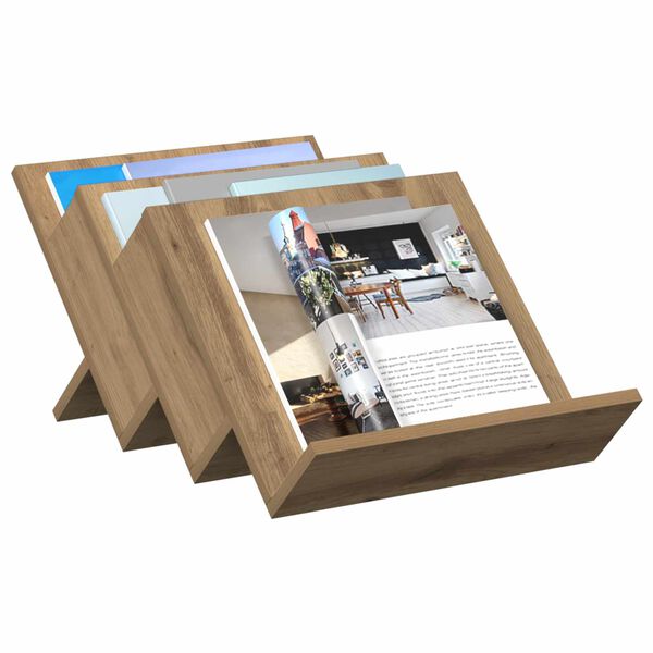 vidaXL Magazinregal Artisan-Eiche 53 x 40 x 28.5 cm Holzwerkstoff