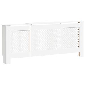 vidaXL MDF Heizk&ouml;rperverkleidung Wei&szlig; 205 cm
