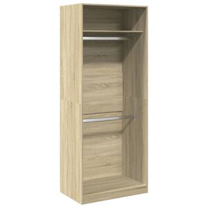vidaXL Kleiderschrank Sonoma-Eiche 80x50x200 cm Holzwerkstoff