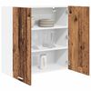 vidaXL H&auml;ngeschrank mit Speicher Altholz 80 x 31 x 80 cm Holzwerkstoff