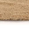 vidaXL Teppich Jute Geflochten 90 cm Rund