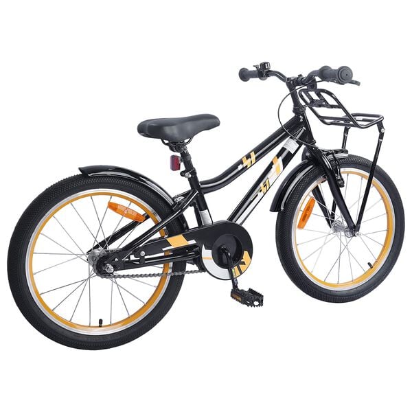 vidaXL Kinderfahrrad 18 Zoll f&uuml;r 5-7 Jahre alt Orange Schwarz