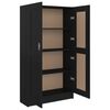 vidaXL Bücherregal Schwarz 82,5x30,5x150 cm Holzwerkstoff