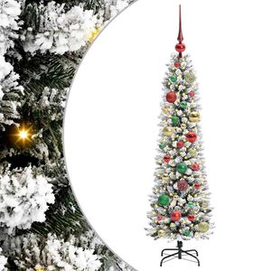 vidaXL K&uuml;nstlicher Weihnachtsbaum mit 150 LEDs mit St&auml;nder Wei&szlig; 120 cm