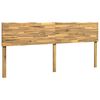 vidaXL Kopfteil mit Live Edge ROSTOCK Wei&szlig; 180 cm Massivholz Akazie