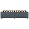 vidaXL Bettgestell ohne Matratze Dunkelgrau 90x200 cm Samt
